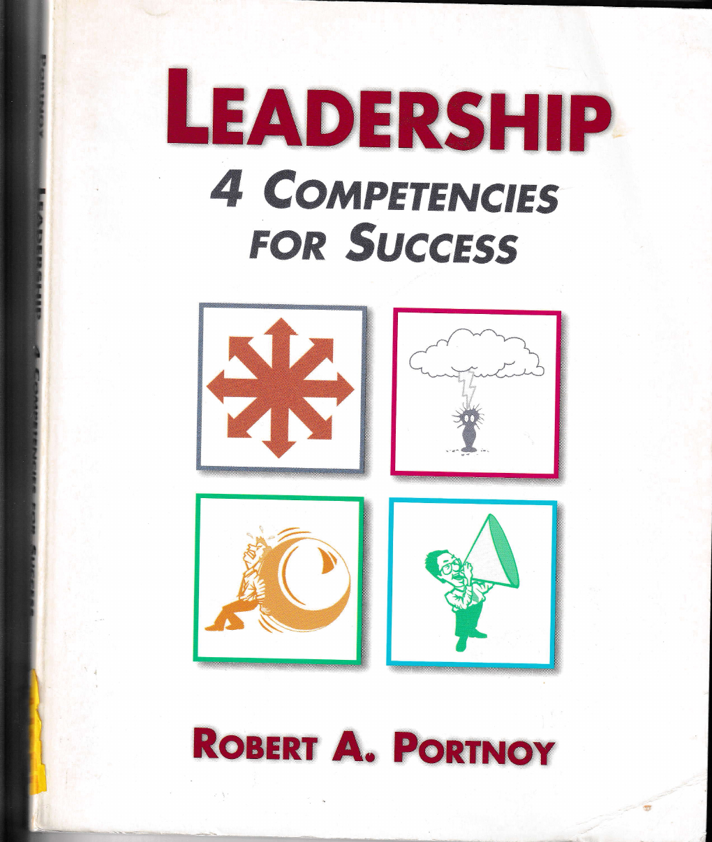 Original front cover of Leadership: 4 Competencies for Success by Robert A. Portnoy